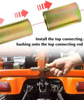 Category 1 Quick Hitch Adapter Kit Beefy With 3 Point Tractor Bushings installation process shown