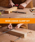 Three Quarter Inch Bench Dog Clamp Set For Woodworking Adjustable Workbench Stop Low Profile Clamp Kit For Fast Holddowns And Custom Bench Tops Ideal For Home Workshops And Professional Shops, brass jaws on bench holes