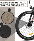Five Pairs Low Noise Disc Brake Pads For Mountain Bikes Ebikes And Scooters Semi Metallic Resin Braking Pads Kit with wheel
