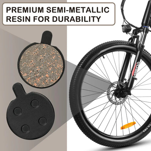 Five Pairs Low Noise Disc Brake Pads For Mountain Bikes Ebikes And Scooters Semi Metallic Resin Braking Pads Kit with wheel