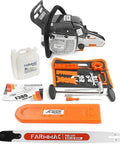 Beefy Pro Grade Gas Chainsaw With 28 Inch Bar 72cc 2 Cycle Power Head Delivers 3.6KW 4.8HP For Pro Logging And Heavy Duty Cutting