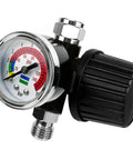 Tough Diaphragm Air Regulator With Analog Pressure Gauge For Hvlp Spray Guns And Compressors Dialing In Two To One Forty Psi features a clear analog gauge.