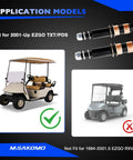 TXT PDS Front King Pin Tube Bushing Repair Kit compatibility with 2001-up EZGO TXT/PDS gas or electric golf carts
