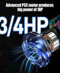 Beast Submersible Sump Pump With Three Quarter HP PSC Motor, 3/4 HP PSC motor component close-up