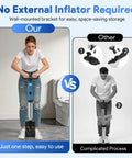 Comparison of Straight Up High Pressure Toilet Plunger With Real Time Gauge: user-friendly design vs complicated setup.