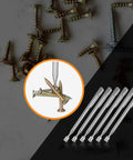 12 Piece Telescoping Magnet Pickup Tools Set With Pocket Clip, tool grabbing screws, stainless steel, 2 lb capacity.
