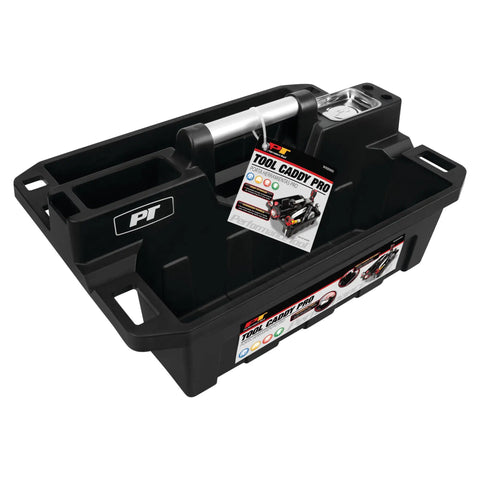 On The Go Tool Caddy With Magnetic Tray Heavy Duty Portable Organizer For Gear Two Oversized Compartments Removable Tray