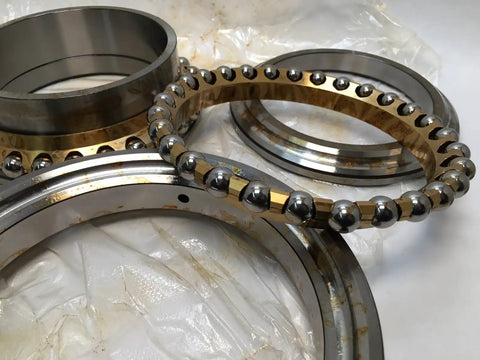 Thrust Ball Bearing 150 mm Bore Open Brass Cage For Easy Lubrication ABEC 5 Precision 168 kN Dynamic Load And 520 kN Static Load