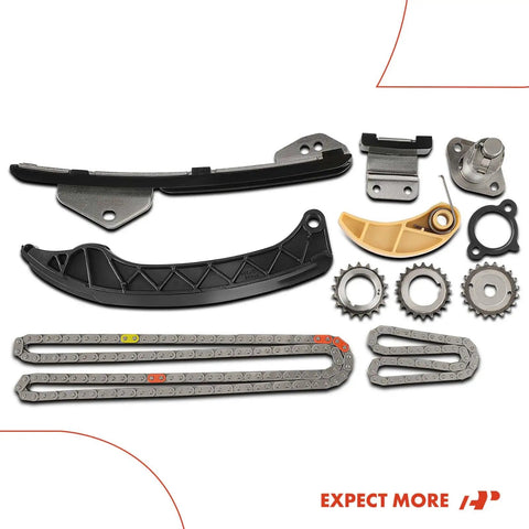 Go-To Engine Timing Chain Kit With Sprocket And Tensioner And Guide For Toyota Corolla Matrix Prius AWD CT200h Vibe Xd L4 1.8L Replacement