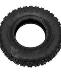 4.10 3.50 6 Tire And Inner Tube Replacement for lawn mowers, heavy-duty rubber tire with visible treads, front view