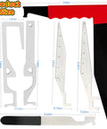 Grab And Go Six Piece Firefighter Tools Set For Emergency Response And Rescue, Multi Functional Tool Kit For Firefighters EMS And Warehouse Use, Durable Spring Steel Construction, Rust Resistant, Quick Access Utility Gear, six tool size chart