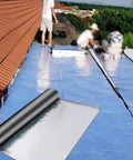 Heavy Duty Self Adhesive Roofing Felt And Asphalt Shingles Repair Tape Waterproof Flashing on roof with workers.