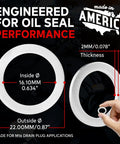 Made In USA M16 Oil Drain Plug Crush Washer Gasket Seal Ring Aluminum Pack Of 20 For BMW Mini Subaru And More