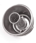 Top view of metal Oil Filter Housing Cap Assembly 15620-31060 Replacement For Toyota Cars And SUVs Including Camry Tundra RAV4 4Runner