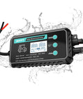 Beefy Waterproof Boost MPPT Solar Charge Controller 12V-48V Up To 250W Panel For LiFePO4 Gel Batteries in water splash demo