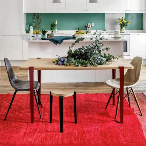 Adjustable Iron Table Legs For DIY Coffee And Dining Tables in modern kitchen with sleek design and no punching installation
