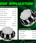 8 Lug Chrome Wheel Center Caps Set 4 Pieces for Chevy GMC compatibility details image