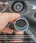 Hand holding tool from 22 Piece Wheel Lock Nut Key Kit For BMW Vehicles with All In One Socket Tool Set