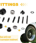 14 Piece Power Steering And Alternator Pulley Tool Kit With Storage Case For Replacing Steering Pumps And Vehicle Pulleys fittings