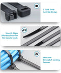 Assorted Zip Ties Set 4 Inch 18 Lb, 6 Inch 25 Lb, 8 Inch 40 Lb, 12 Inch 45 Lb Black UV Resistant Cable Ties 400 Pack features
