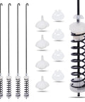 4 Pack Washer Suspension Rod Kit Replacement For Top Loaders Compatible With Amana, Whirlpool, Maytag, Kenmore Washers, springs and housings