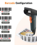 2D Wireless Barcode Scanner With 1.8 Inch Display, Rechargeable Handheld Reader, Plug And Play, scanning barcodes on paper