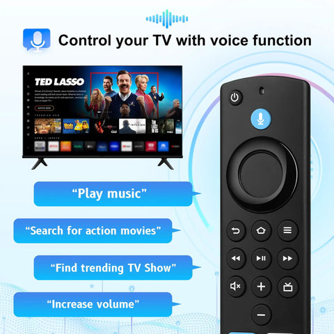 Replacement Remote For Fire TV Sticks And Smart TV Cubes With Voice Control, Compatible With TV Stick Lite And 4K Series