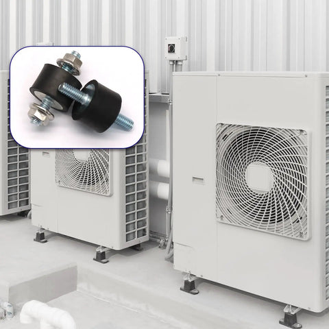 Top Shelf Rubber Vibration Isolator Mounts Eight Piece Kit featuring M4 x 10mm threads and 15 x 10mm base with heavy duty application.