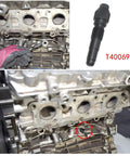 DIY Ready Pro Grade Camshaft Locking And Timing Tool Kit For VW And Audi Engines being set in an engine, tool detail marked T40069