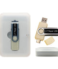 Bootable USB Repair Kit For Windows PCs With Antivirus Data Recovery And Password Reset For Tech Pros, dual USB-A & USB-C
