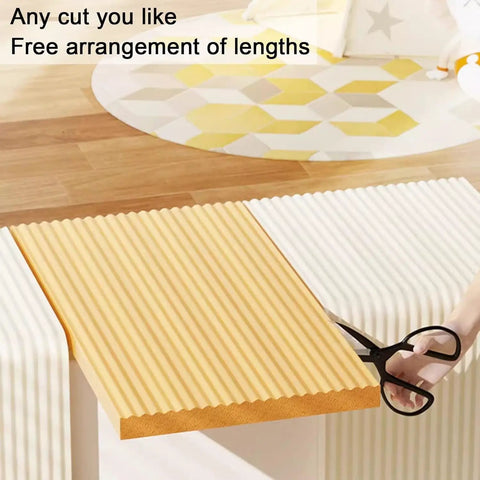 Beige Indoor Outdoor Corner Guards For Cars, Garages, And Furniture Edges, Soft Sponge Edge Protectors in a customizable roll.