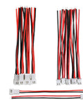 Ten Pairs Of 1.25 Mm JST 2 Pin Micro Connector Plugs With 80 Mm Wire Cables For Hobby Electronics And Prototyping Includes Male And Female Ends For Easy Quick Connects Durable Zinc Copper Wire Core