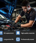 Mechanic installing ABS Pump Brake Booster Hydraulic Motor for 2000 to 2019 Pajero Montero Replacement Accumulator Unit