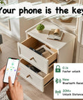 Smart RFID Drawer Lock For Cabinets And Drawers With Hidden Digital Bluetooth RFID Cabinet Lock No Keys Needed For Adults Teens