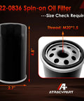 Oil Filter Replacement For RV QG 5500 7000 Series Spin On Replaces 01220836 B7238 PH2875 PH10027 Boosts Engine Performance