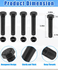 High Grade Square U Bolt Kit For Boat Trailer Leaf Spring Axle Install With Solid Mounting Plates And Tight Hex Nuts For 2x2 Inch Tubes 4 3/4 Inches Long showing product dimensions and bolt specifications