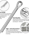 Split Cotter Pins Stainless Steel Grade 304 Assortment Pack With Hard Case Box 150 300 560 680 Pieces For Auto Repair Machinery And DIY Projects Quick Secure Fixation And Easy Install, hairpin style