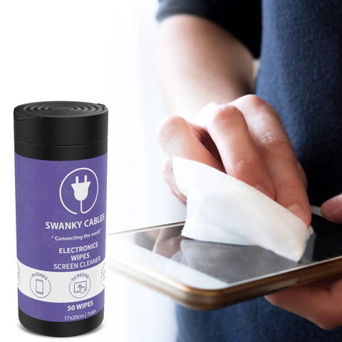 Screen Cleaner Wipes For Screens And Lenses Safe Gentle Electronic Wipes For Phone TV Computer Monitor With Microfiber Cloth Canister 200 Count