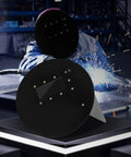 Pancake Welding Hood Helmet With 2x4 Lens Compatibility, Ultra Lightweight, front view with welder in background