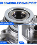Front Wheel Bearing Hub Assembly 4 Lug For Nissan Sentra 2007 2012 Front Axle 2.0L Only Part 513297 detail view