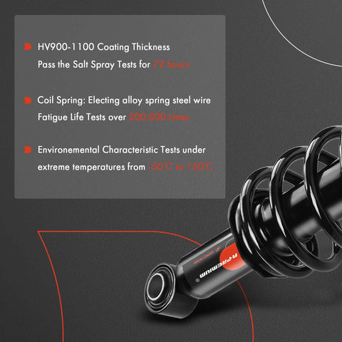 Rear Complete Strut Assembly With Coil Springs For Toyota Corolla 2009 To 2013 Bolt On Replacement Suspension Shock Absorbers