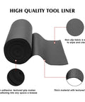 Non Slip Grippy Foam Toolbox Liner And Drawer Mat Stay Put Cut To Fit Easy Trim Cabinet Liner for tools and gear