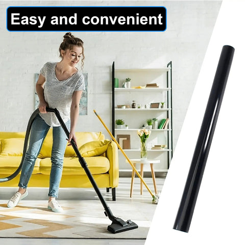 Person using 2 Pack Vacuum Extension Wand 1.25 Inch Tubes 14.75 Inch Each For Hard To Reach Areas Fits Most Wet Dry Vacuums Ideal For Crevices And Corners In Homes And Offices