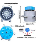 Beast 3000W Water Turbine Generator For Off Grid Outdoor Use Portable Micro Hydro System with 6 PVC Pipes 50mm 220V High Output