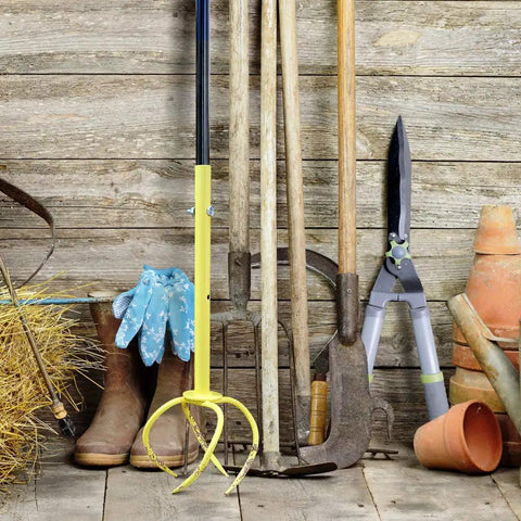 Manual Twist Tiller For Gardening With Seventeen Inch Arc Handle And Ergonomic Grip Garden Claw Cultivator Steel Tiller