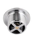 Heavy Duty Tub Drain Kit With Slick Push Pull Bathtub Strainer And Durable Zinc Alloy Body Plus Classic Chrome Finish viewed from above.