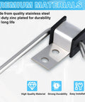 Heavy Duty Stainless Steel Exhaust Hanger Kit Universal Four Pack Three Eighths Inch Rod Eleven Inch Long Weld On Brackets For Muffler