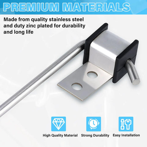 Heavy Duty Stainless Steel Exhaust Hanger Kit Universal Four Pack Three Eighths Inch Rod Eleven Inch Long Weld On Brackets For Muffler