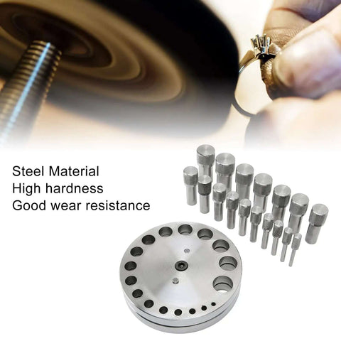 Disc Cutter Set With Seventeen Dies For Metal Forming Punch Die Discs Durable Steel Construction
