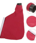 Universal 4 Inch Saw Dust Collection Bag, red fabric, designed for table saw and planer dust collection, lightweight design.